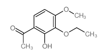 1-(3-ethoxy-2-hydroxy-4-methoxy-phenyl)ethanone结构式
