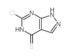 6-氯-1,5-二氢-4H-吡唑并[3,4-d]嘧啶-4-硫酮结构式