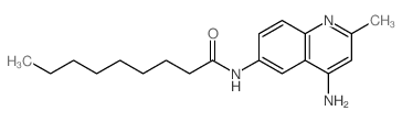 N-(4-amino-2-methyl-quinolin-6-yl)nonanamide结构式