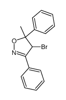 4-bromo-5-methyl-3,5-diphenyl-4,5-dihydroisoxazole结构式