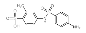 4-[(4-aminophenyl)sulfonylamino]-2-methyl-benzenesulfonic acid结构式