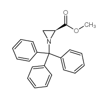 (S)-(-)-1-三苯甲基-2-氮丙啶羧酸甲酯结构式