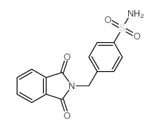 4-[(1,3-dioxoisoindol-2-yl)methyl]benzenesulfonamide结构式