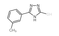 5-(3-甲基苯基)-4H-1,2,4-噻唑-3-硫醇结构式