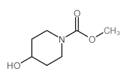 Methyl 4-hydroxypiperidine-1-carboxyl结构式