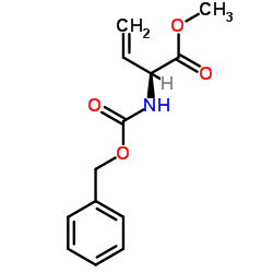 (S)-2-(苄氧羰基氨基)-3-丁烯酸甲酯结构式