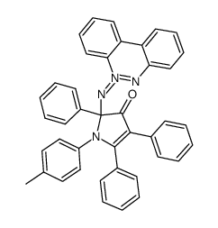 benzo[c]cinnolin-5-ium-5-yl(3-oxo-2,4,5-triphenyl-1-(p-tolyl)-2,3-dihydro-1H-pyrrol-2-yl)amide结构式
