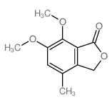 6,7-dimethoxy-4-methyl-3H-isobenzofuran-1-one结构式
