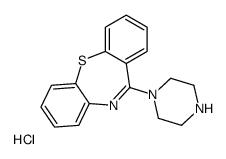 11-(1-Piperazinyl)dibenzo[b,f][1,4]thiazepine hydrochloride (1:1)结构式