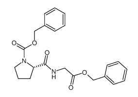 carbobenzyloxyprolylglycine benzyl ester结构式