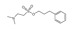 3-phenylpropyl 2-(dimethylamino)ethane-1-sulfonate结构式