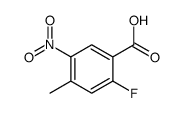 2-氟-4-甲基-5-硝基苯甲酸结构式