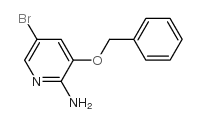 2-氨基-3-苄氧-5-溴吡啶结构式