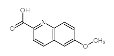 6-甲氧基-喹啉-2-羧酸结构式