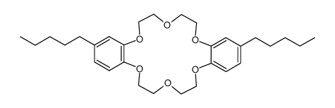 2,3:11,12-bis[4',5''-n-pentylbenzo]-18-crown-6结构式