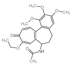 Acetamide,N-[(7S)-9-ethoxy-5,6,7,10-tetrahydro-1,2,3-trimethoxy-10-oxobenzo[a]heptalen-7-yl]-结构式