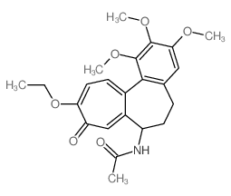 N-(10-ethoxy-1,2,3-trimethoxy-9-oxo-6,7-dihydro-5H-benzo[a]heptalen-7-yl)acetamide结构式