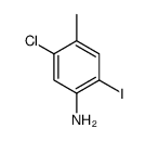 5-Chloro-2-iodo-4-methylaniline结构式