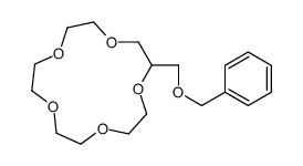 2-(phenylmethoxymethyl)-1,4,7,10,13-pentaoxacyclopentadecane结构式