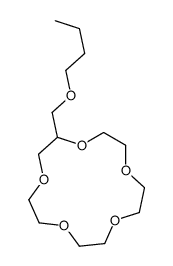 2-(butoxymethyl)-1,4,7,10,13-pentaoxacyclopentadecane结构式