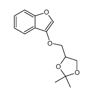 1-(3-Benzo[b]furanyloxy)-2,3-o-isopropylidenepropane结构式