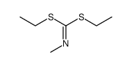 N-(Methyl)imidodithiokohlensaeure-S,S'-diethylester结构式