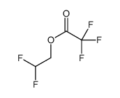 2,2-difluoroethyl 2,2,2-trifluoroacetate结构式