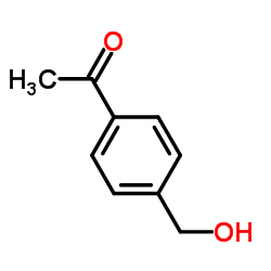 4-(羟基甲基)苯乙酮结构式