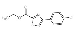 Ethyl 4-(4-chlorophenyl)-1,3-thiazole-2-carboxylate结构式