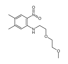 N-[2-(2-methoxyethoxy)ethyl]-4,5-dimethyl-2-nitroaniline结构式