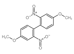 4-methoxy-1-(4-methoxy-2-nitro-phenyl)-2-nitro-benzene结构式