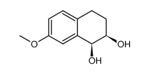 (1S,2R)-7-methoxy-1,2,3,4-tetrahydronaphthalene-1,2-diol结构式