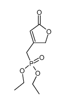 3-(O,O-diethylphosphonomethyl)-4-hydroxy-2-butenoic lactone结构式