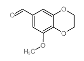 8-METHOXY-2,3-DIHYDRO-1,4-BENZODIOXINE-6-CARBALDEHYDE结构式