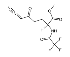 6-Diazo-5-oxo-N-Tfa-L-norleucine-OMe结构式