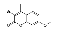 3-bromo-7-methoxy-4-methylchromen-2-one结构式