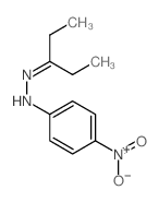 4-nitro-N-(pentan-3-ylideneamino)aniline结构式