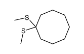 1,1-bis(methylthio)cyclooctane结构式