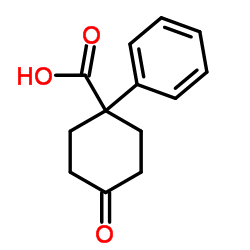 4-氧代-1-苯基环己烷羧酸结构式