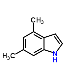 4,6-二甲基吲哚结构式