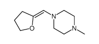 1-methyl-4-(oxolan-2-ylidenemethyl)piperazine结构式