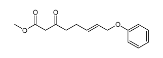 methyl (E)-3-oxo-8-phenoxyoct-6-enoate结构式