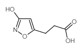 3-(3-羟基-异噁唑-5-基)-丙酸结构式