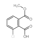 2-chloro-6-methoxycarbonyl-benzoic acid结构式