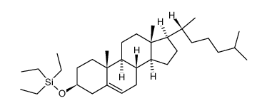 3β-(Triethylsiloxy)cholest-5-ene结构式