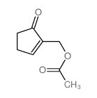 Cyclopent-2-en-1-one, 2-acetyloxymethyl结构式