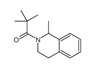 2,2-dimethyl-1-(1-methyl-3,4-dihydro-1H-isoquinolin-2-yl)propan-1-one结构式