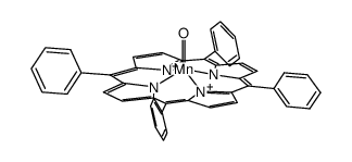 {Mn(O)(tetraphenylporphyrin(2-))}结构式