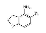 4-氨基-5-氯-2,3-二氢苯并呋喃结构式