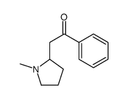 2-(1-methylpyrrolidin-2-yl)-1-phenylethanone结构式